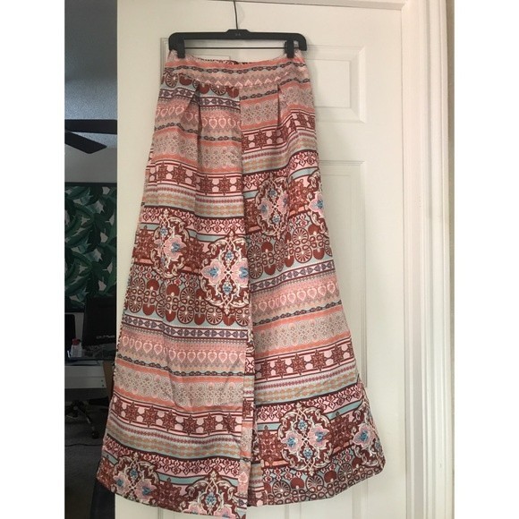 Prettylittlethings Paisley Print Wide Leg Pants - Picture 3 of 6
